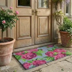 Wycieraczka z motywem kwiatowym 60x40 cm * Esschert Design New