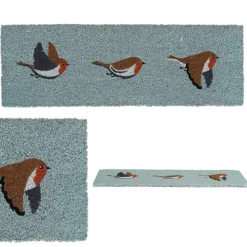 Wycieraczka z motywem ptaszków 75x25 cm * Esschert Design Online