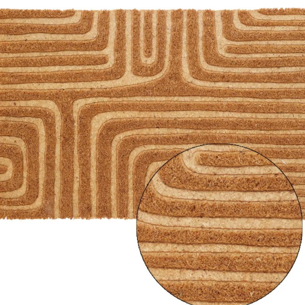 Wycieraczka z włókna kokosowego 59x39 cm wzór 1 * H&S Decoration Online