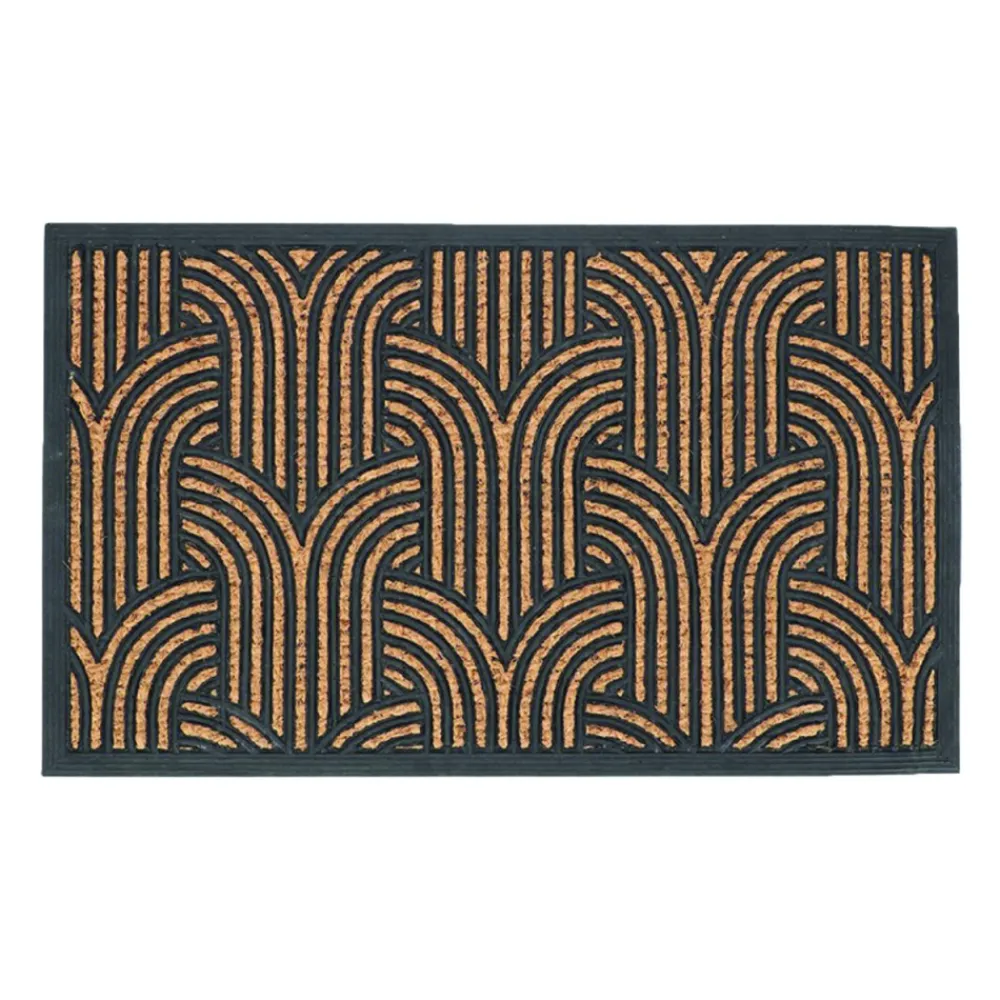Wycieraczka z włókna kokosowego Art deco 75,5x45,5 cm * Esschert Design Clearance