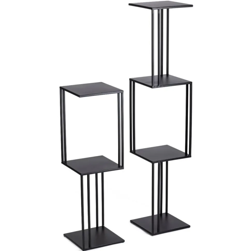 Wysoki kwietnik stojący na 3 doniczki 80 cm