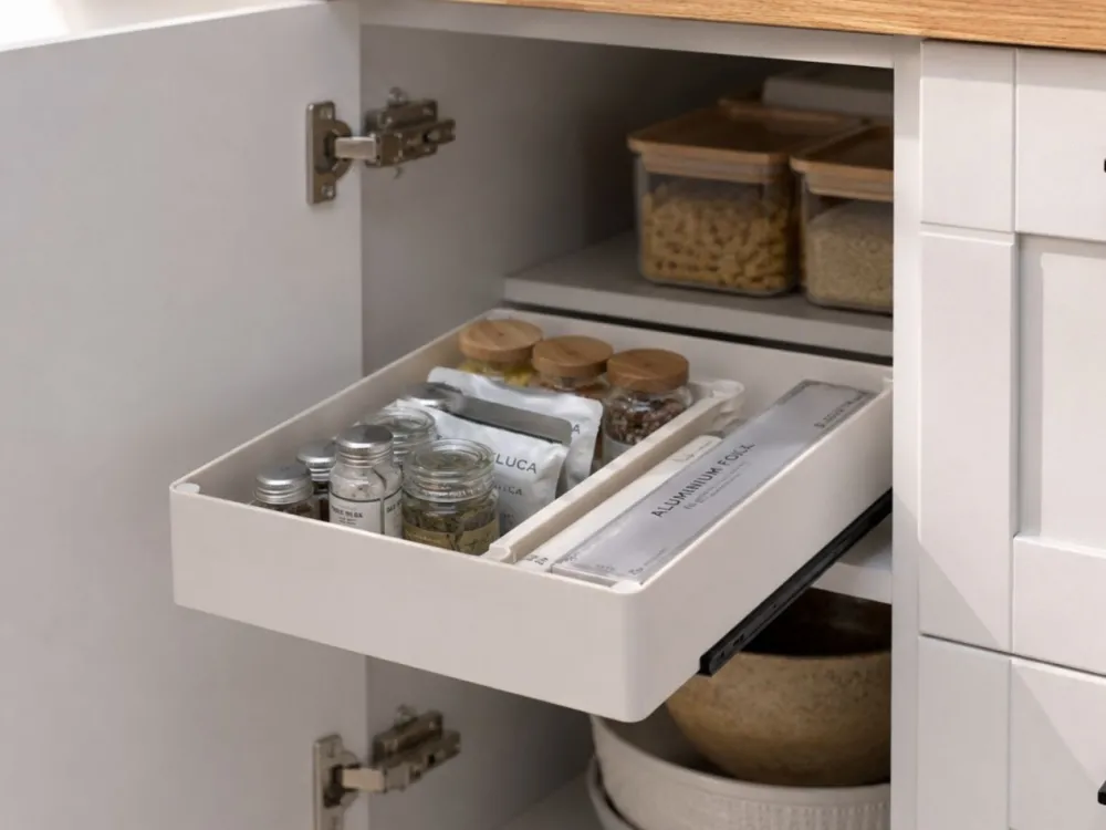 Wysuwany organizer do szafek 40x26,9 cm Stora beż * 5five Simply Smart
