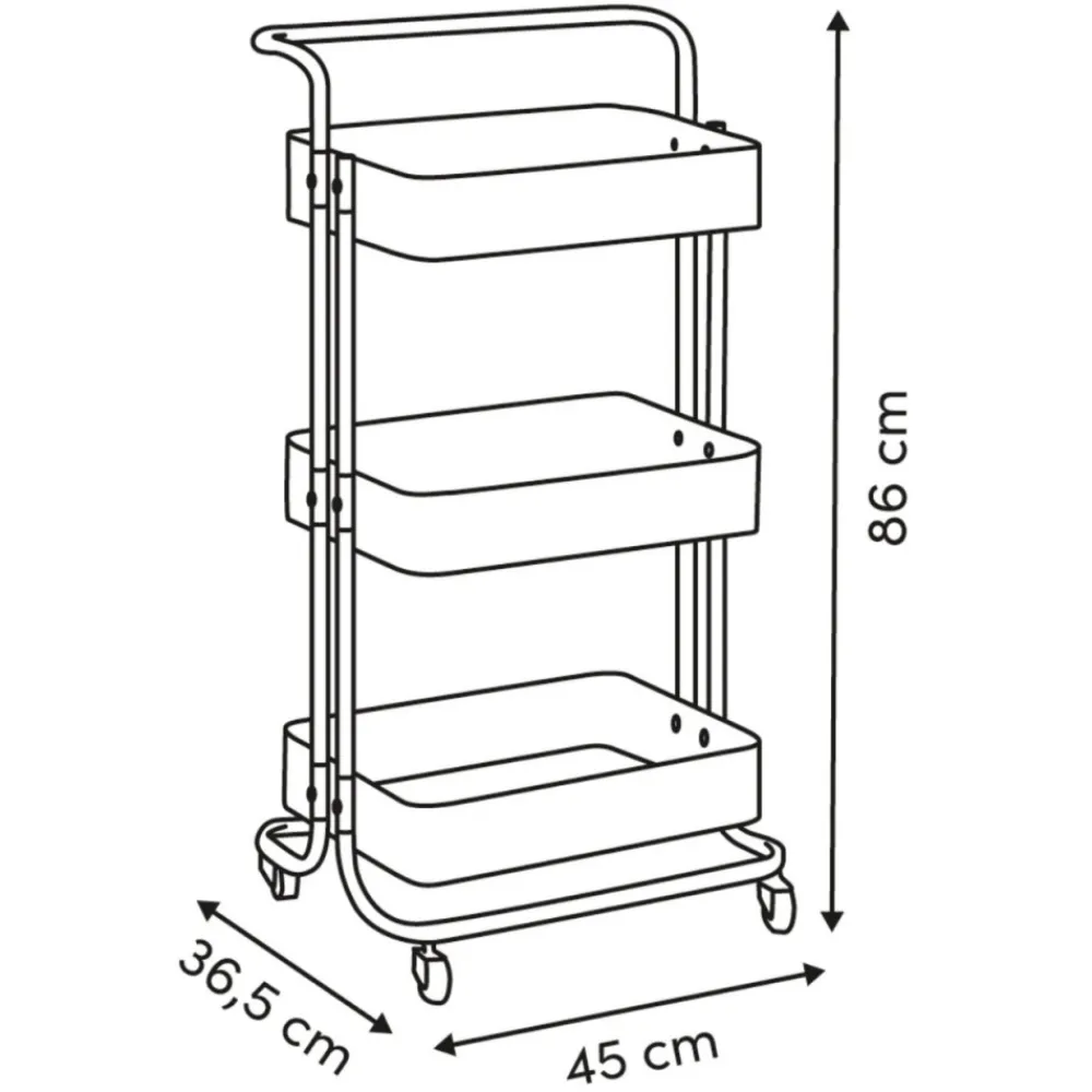 Wózek mobilny metalowy Trolley zielony * 5five Simply Smart Sale