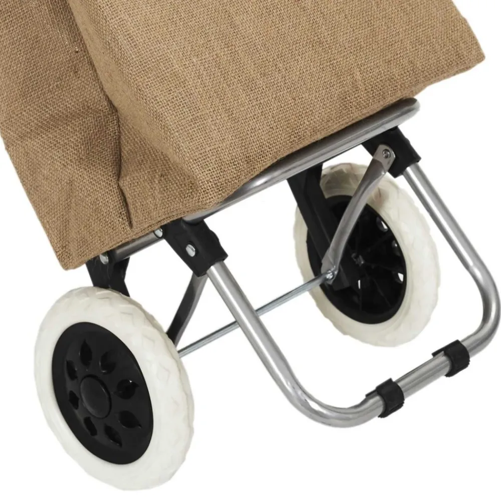 Wózek zakupowy ECO ROLL torba z juty na zakupy * HowHomely Outlet