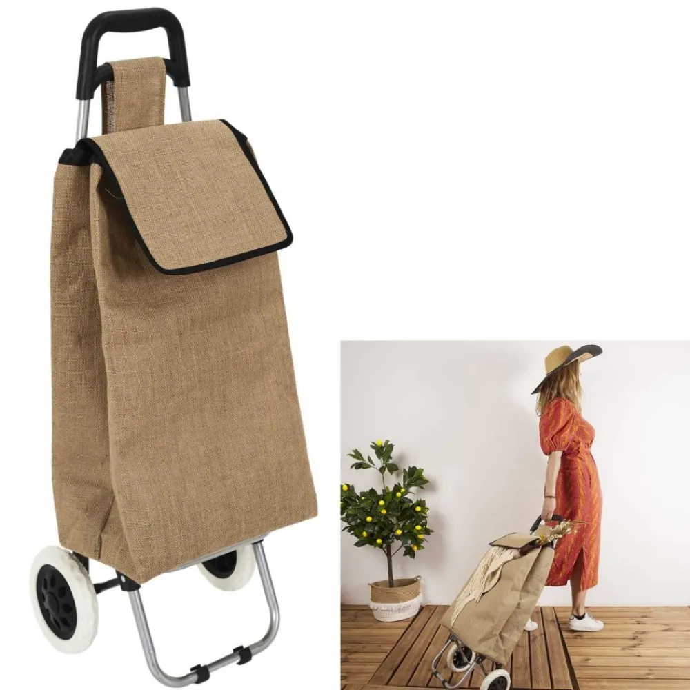 Wózek zakupowy ECO ROLL torba z juty na zakupy * HowHomely Outlet