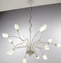 Żyrandol GLORIOSA szary 15xG9