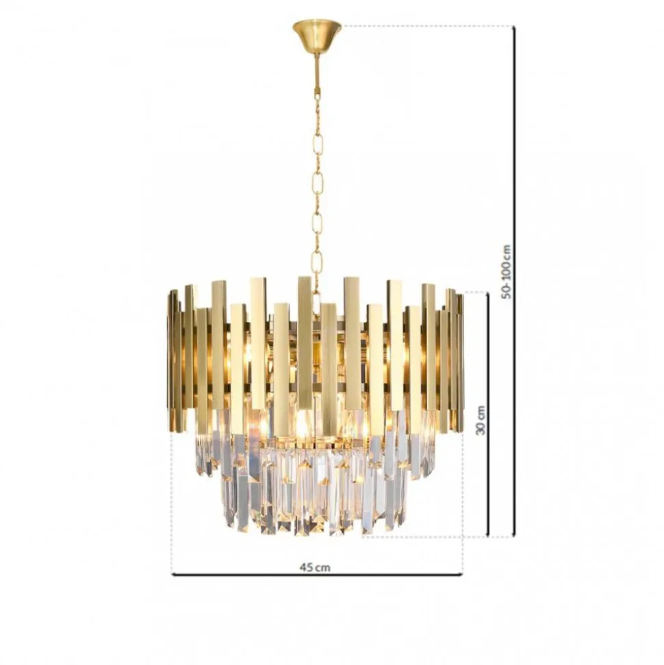 Żyrandol kryształowy ASPEN GOLD II 6xE14