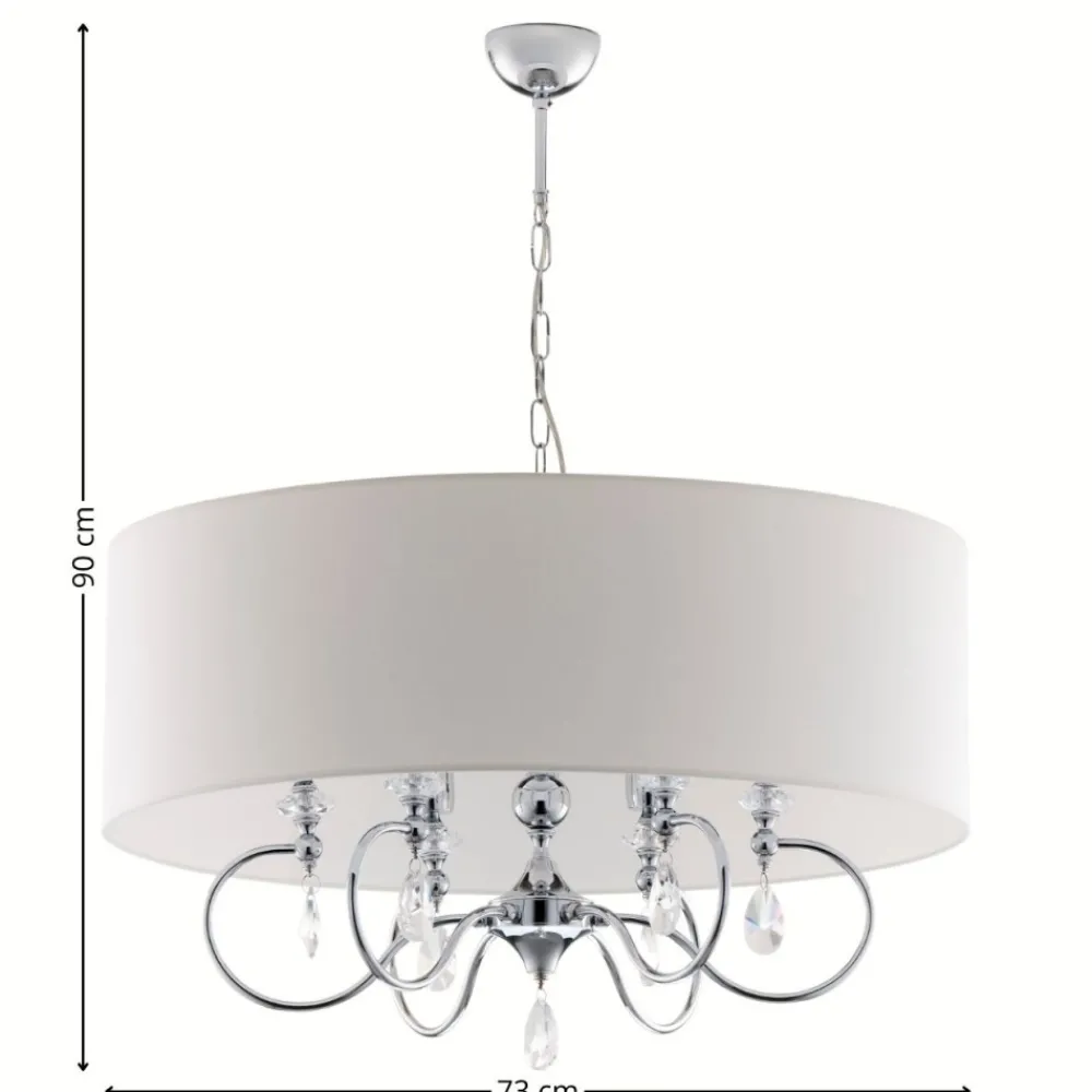 Żyrandol ELBA chromowany 6xE27 * Jupiter Sale