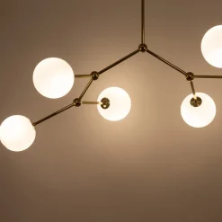 Żyrandol FAIRY Złoty Szklane Klosze 6xG9 * TK Lighting Best