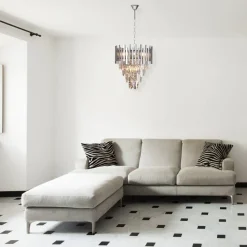 Żyrandol kryształowy ASPEN CHROME 9xE14 * Eko-light Discount