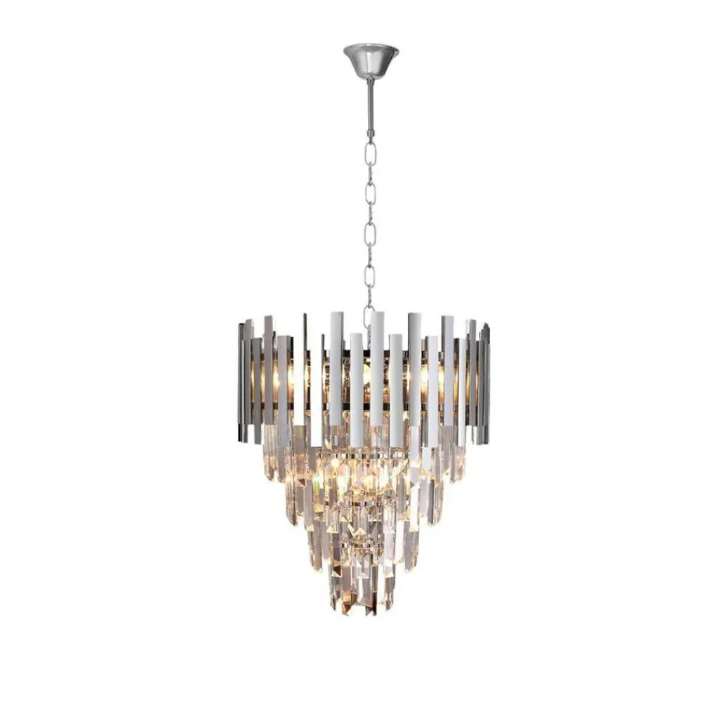 Żyrandol kryształowy ASPEN CHROME 9xE14 * Eko-light Discount
