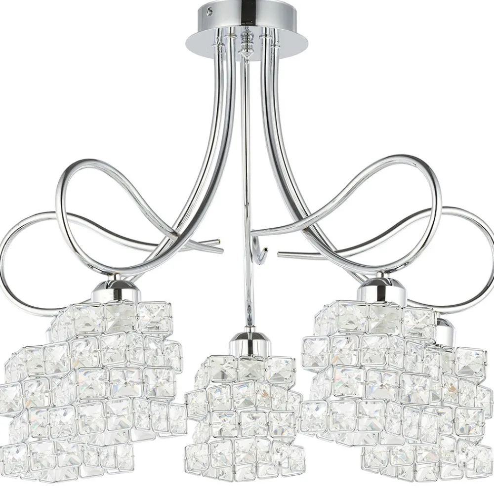Żyrandol kryształowy Crystal IV 5xE27 * HowHomely Clearance
