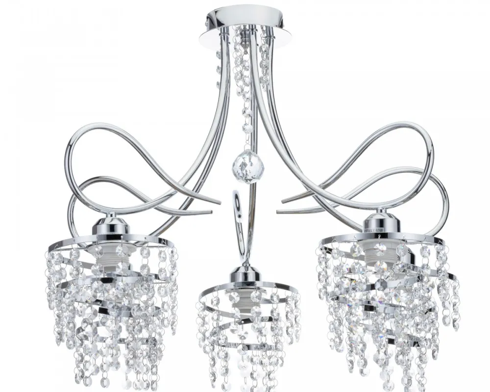 Żyrandol kryształowy Crystal VIII 5xE27 * HowHomely Clearance