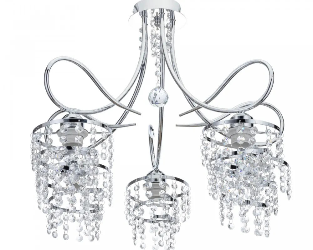 Żyrandol kryształowy Crystal VIII 5xE27 * HowHomely Clearance