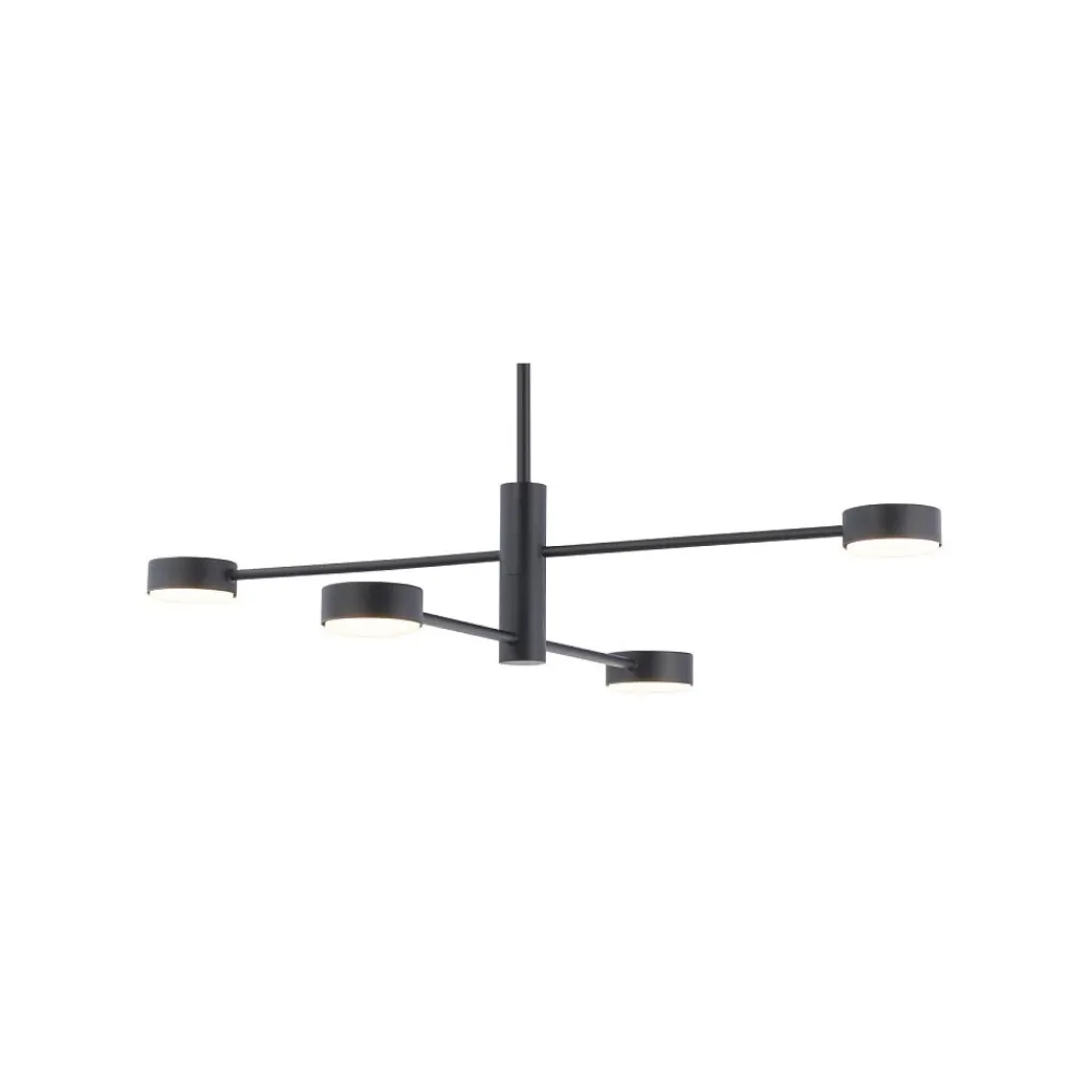 Żyrandol ORBIT Czarny 4xGX53 * Nowodvorski Discount
