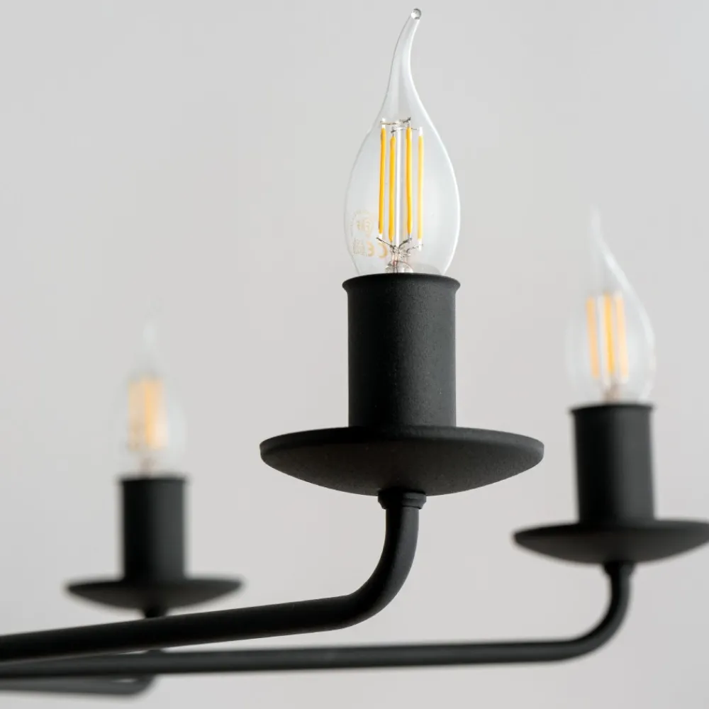 Żyrandol świecznikowy LIMAL Czarny 5xE14 * TK Lighting Hot