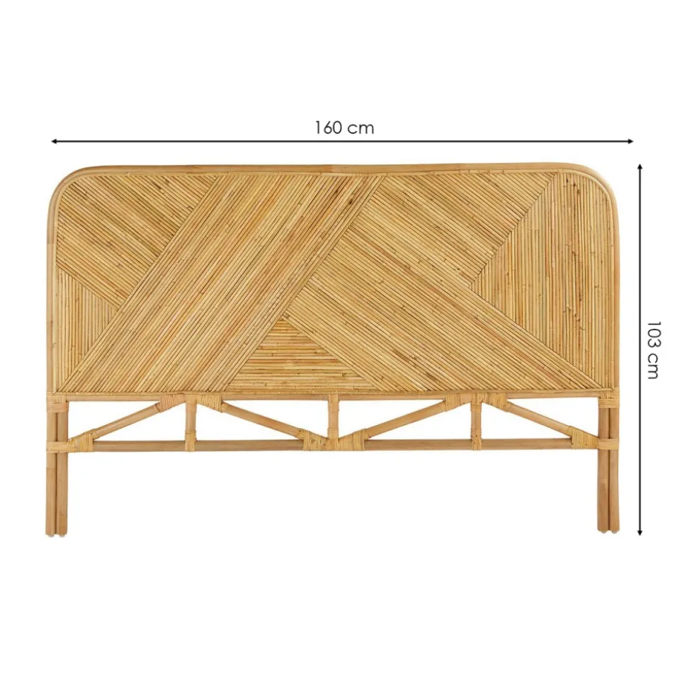 Zagłówek rattanowy 160x105cm Tanae