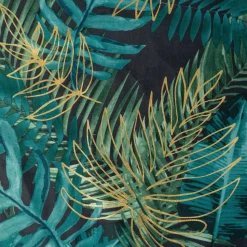 Zasłona DAVOS 140x270 cm czarno zielona