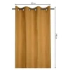 Zasłona DUO bawełniana 135x240 cm miodowa