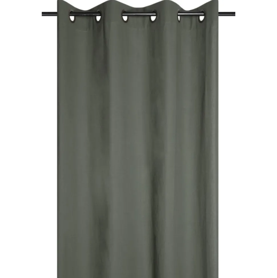 Zasłona DUO bawełniana 135x240 cm oliwkowa