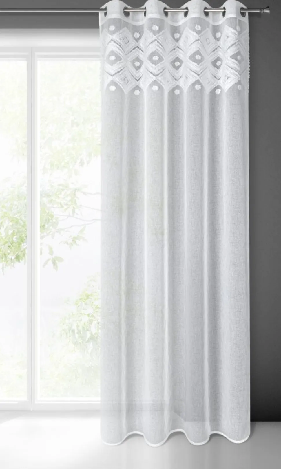 Zasłona ESTERA 140x250 cm biała