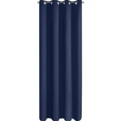 Zasłona gotowa 135x250 LOGAN granatowa