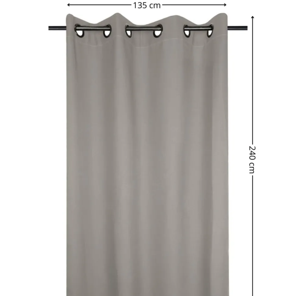 Zasłona izolacyjna NELSON 135x240 cm beżowa