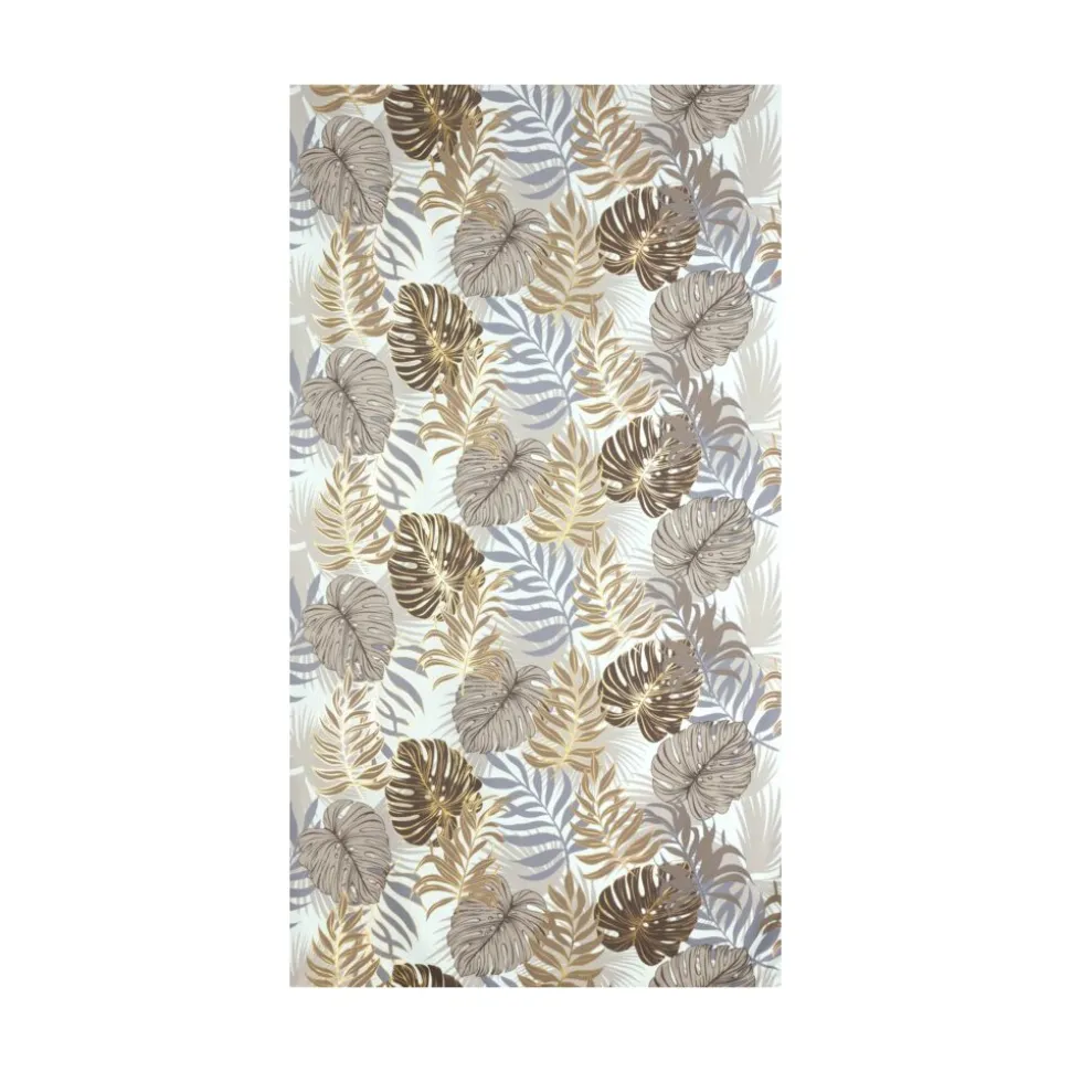 Zasłona KORFU 140x250 brązowo złota