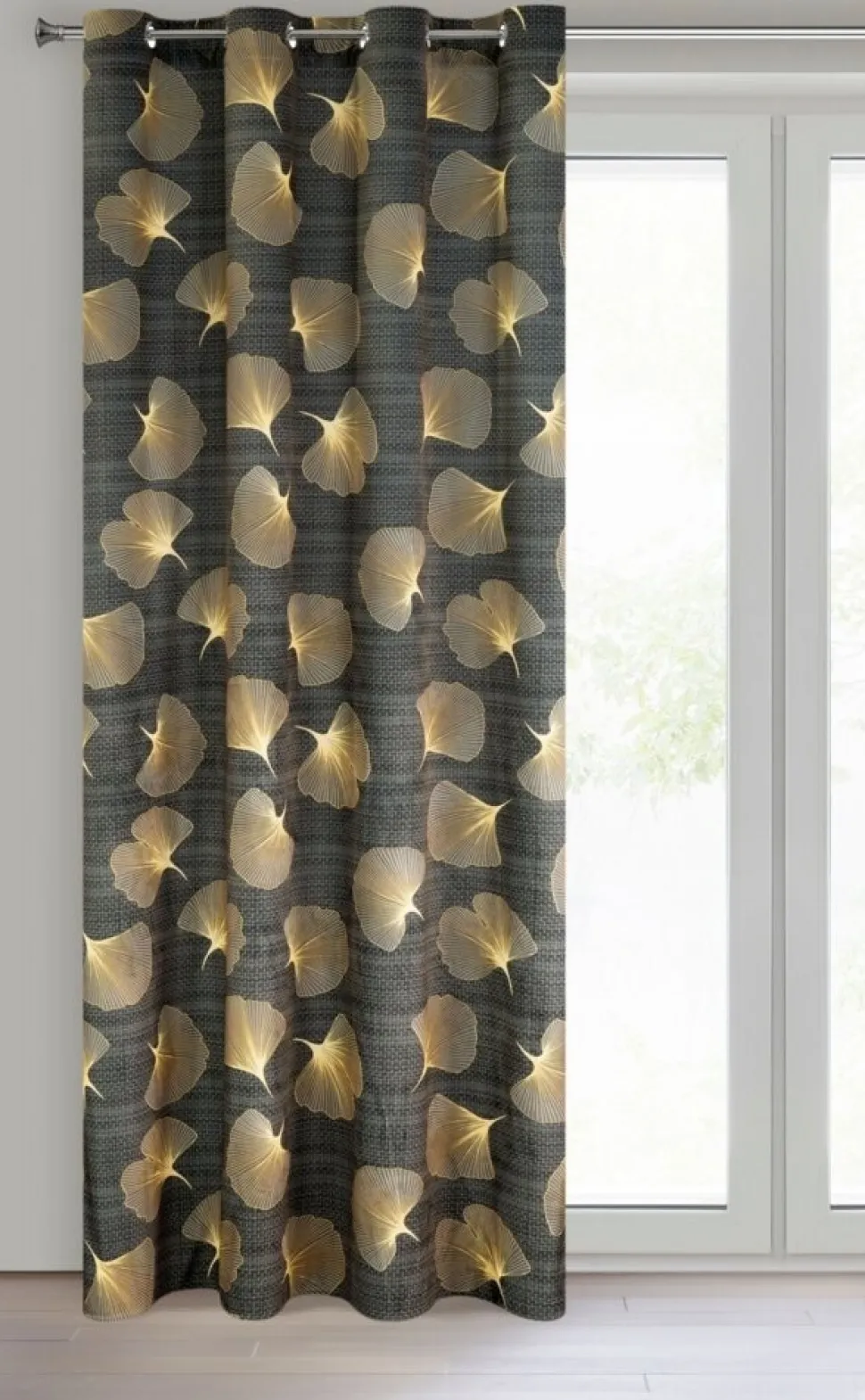Zasłona OFELIA 140x250 liście miłorzębu