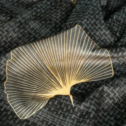 Zasłona OFELIA 140x250 liście miłorzębu