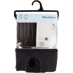 Zasłona prysznicowa Camus Black H200cm