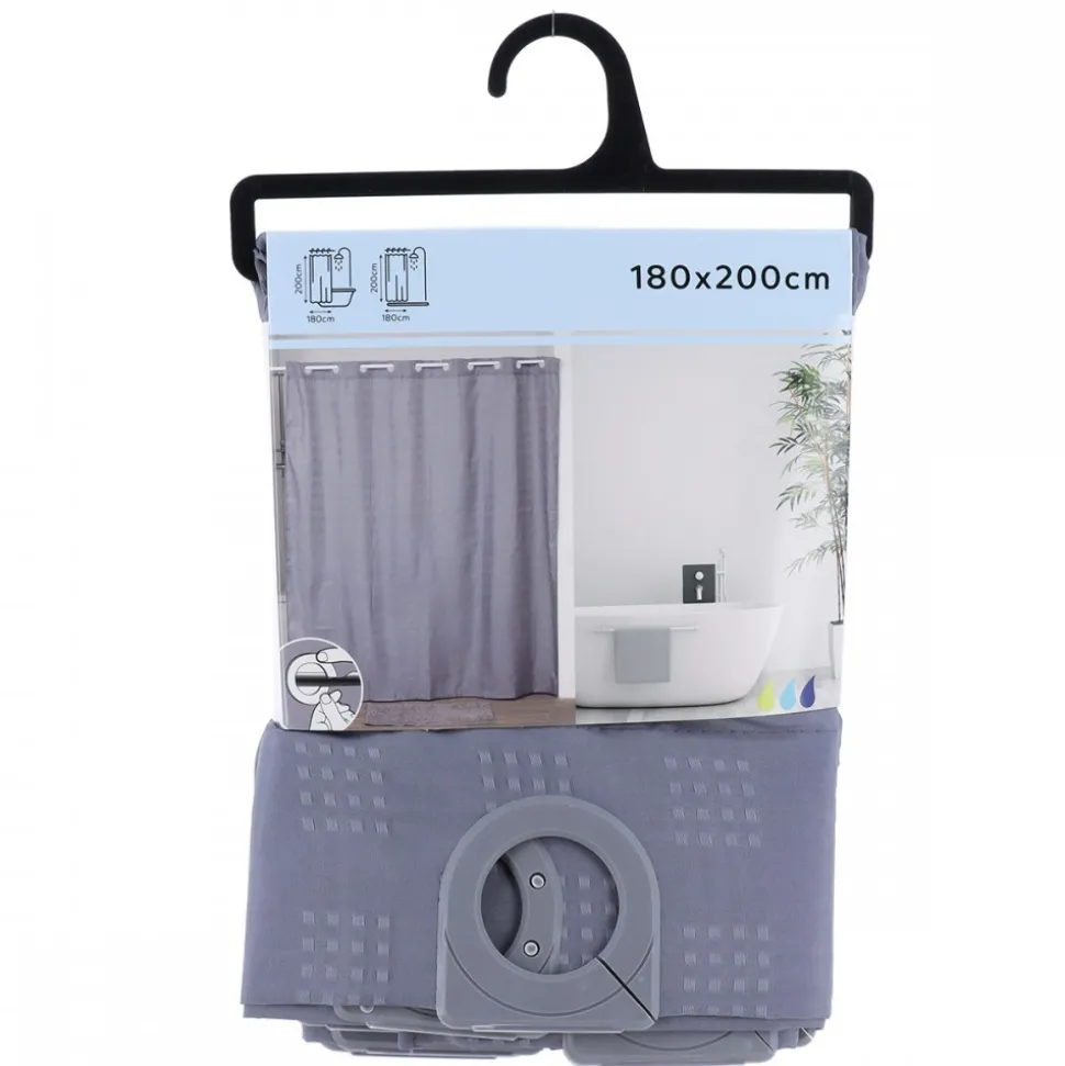Zasłona prysznicowa Camus Grey H200cm