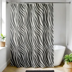 Zasłona prysznicowa Naomi 180x200 cm zebra