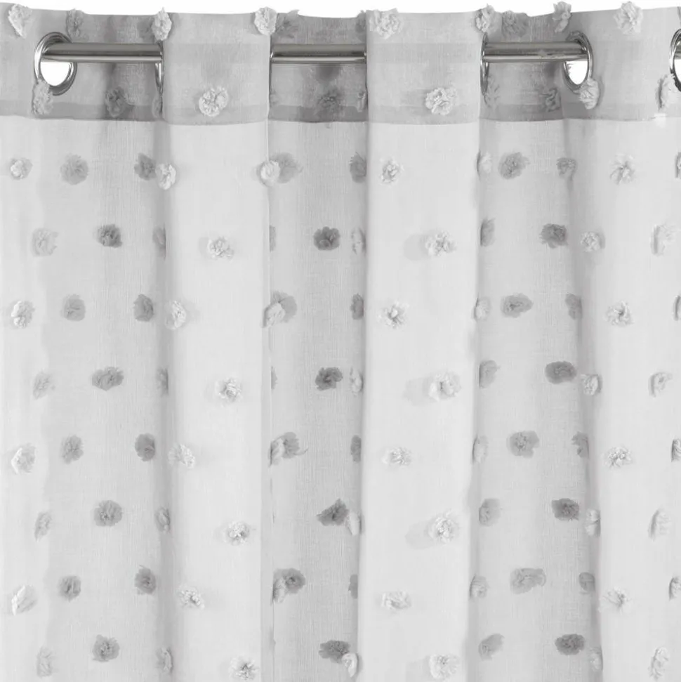 Zasłona STELLA srebro 140x250 przelotki