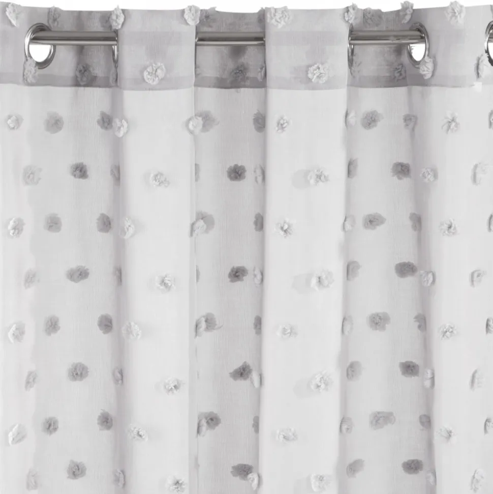 Zasłona STELLA srebro 140x250 przelotki