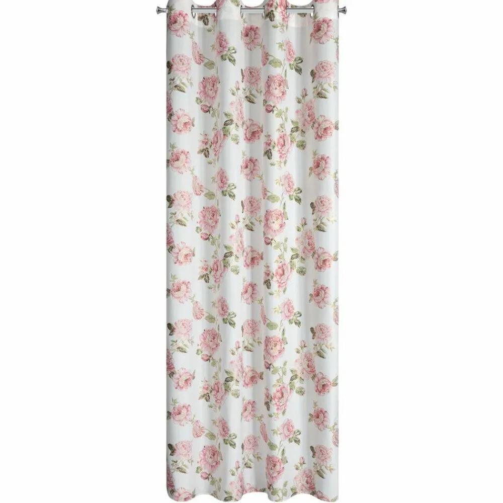 Zasłona AVANI 140x250 cm różowe kwiaty * EUROFIRANY B.B. Choczyńscy Sp.J. Sale