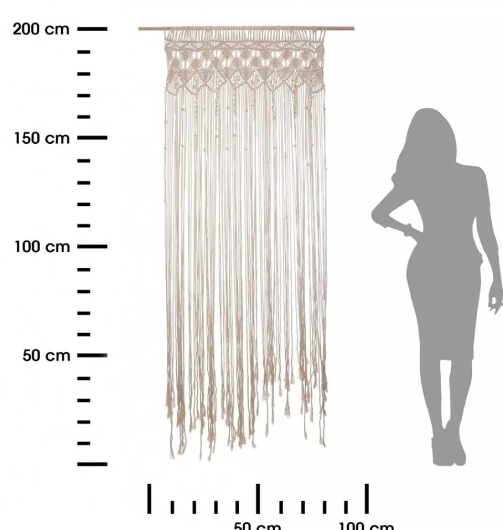 Zasłona bawełniana Makrama 90x200 cm * Atmosphera