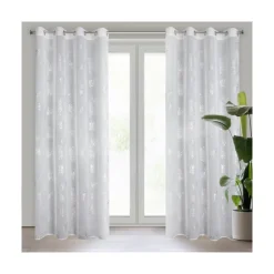 Zasłona CAPRI 140X250 biała liście * EUROFIRANY B.B. Choczyńscy Sp.J. Sale