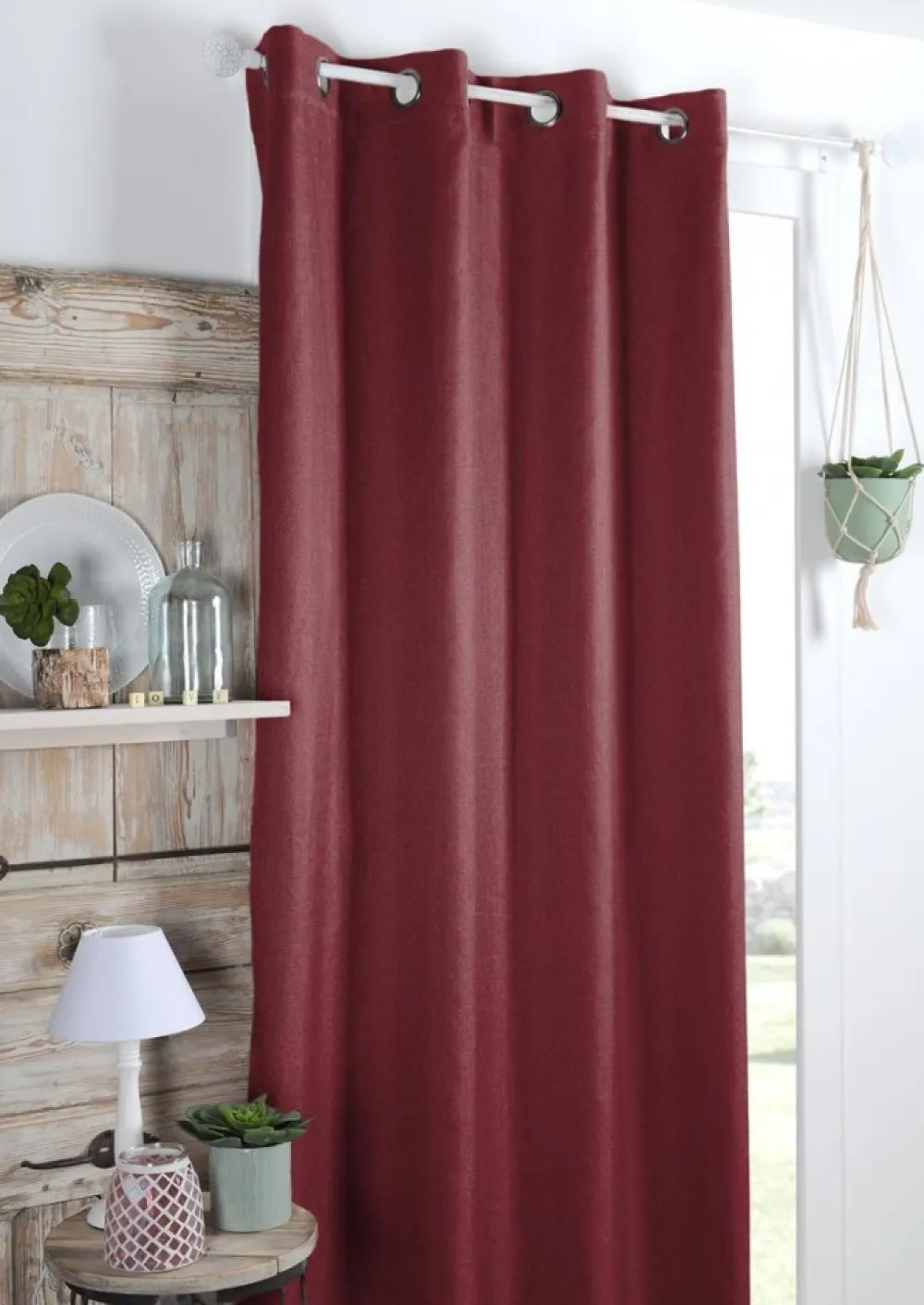 Zasłona COPENHAGUE 140x260 czerwona * STOF Outlet
