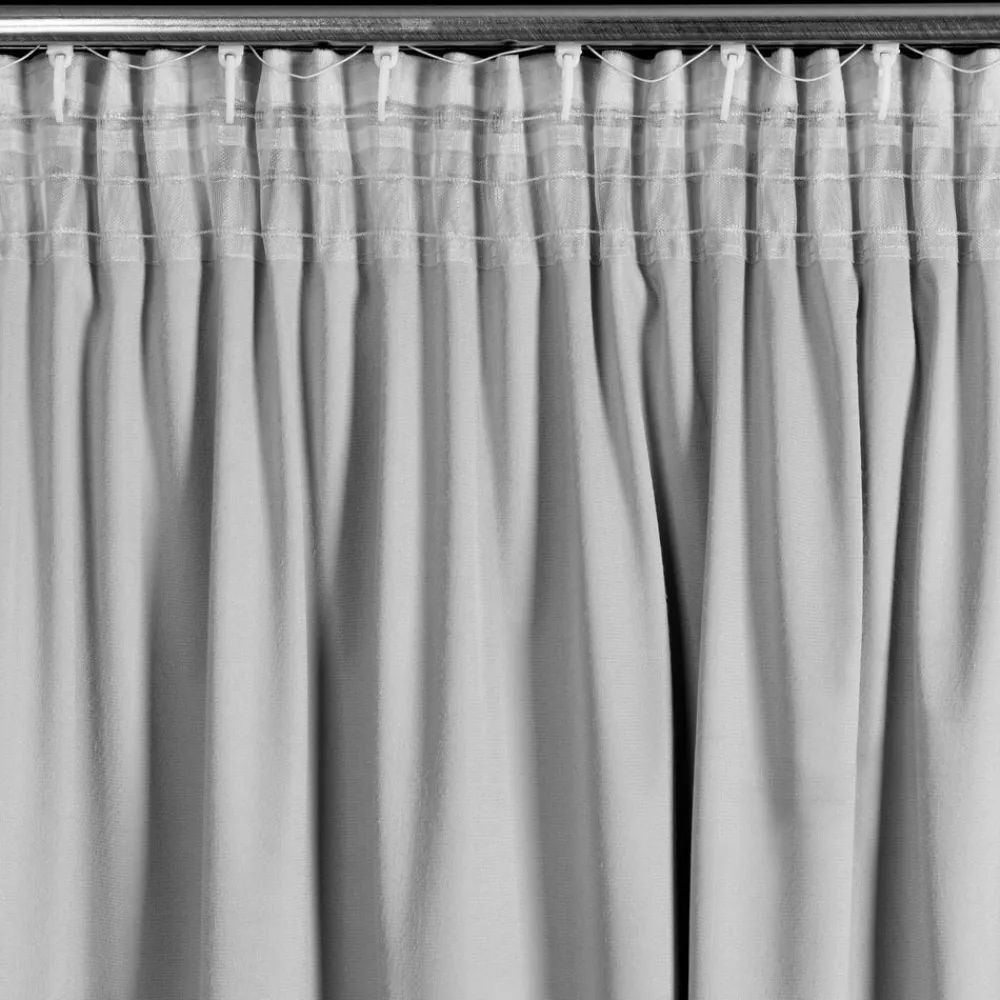 Zasłona DANI 140x270 srebrna falbany * EUROFIRANY B.B. Choczyńscy Sp.J. Discount