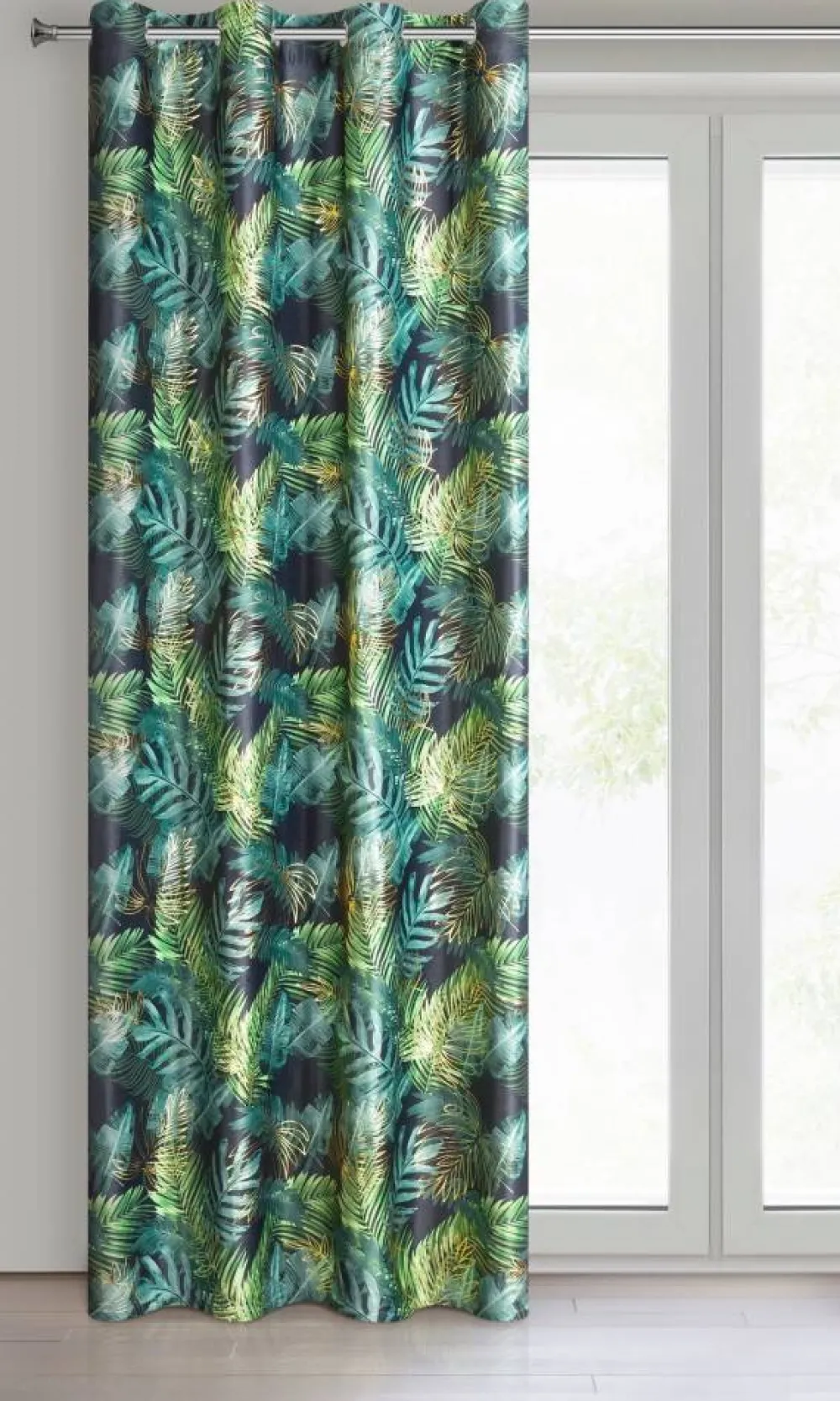 Zasłona DAVOS 140x250 cm czarno zielona * EUROFIRANY B.B. Choczyńscy Sp.J. Sale
