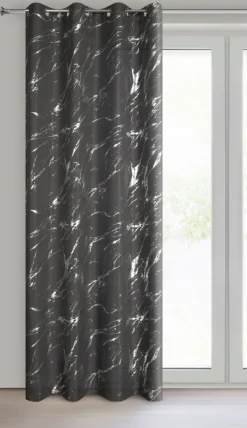 Zasłona LANI 140x250 grafitowa wzór marmur * EUROFIRANY B.B. Choczyńscy Sp.J. Outlet