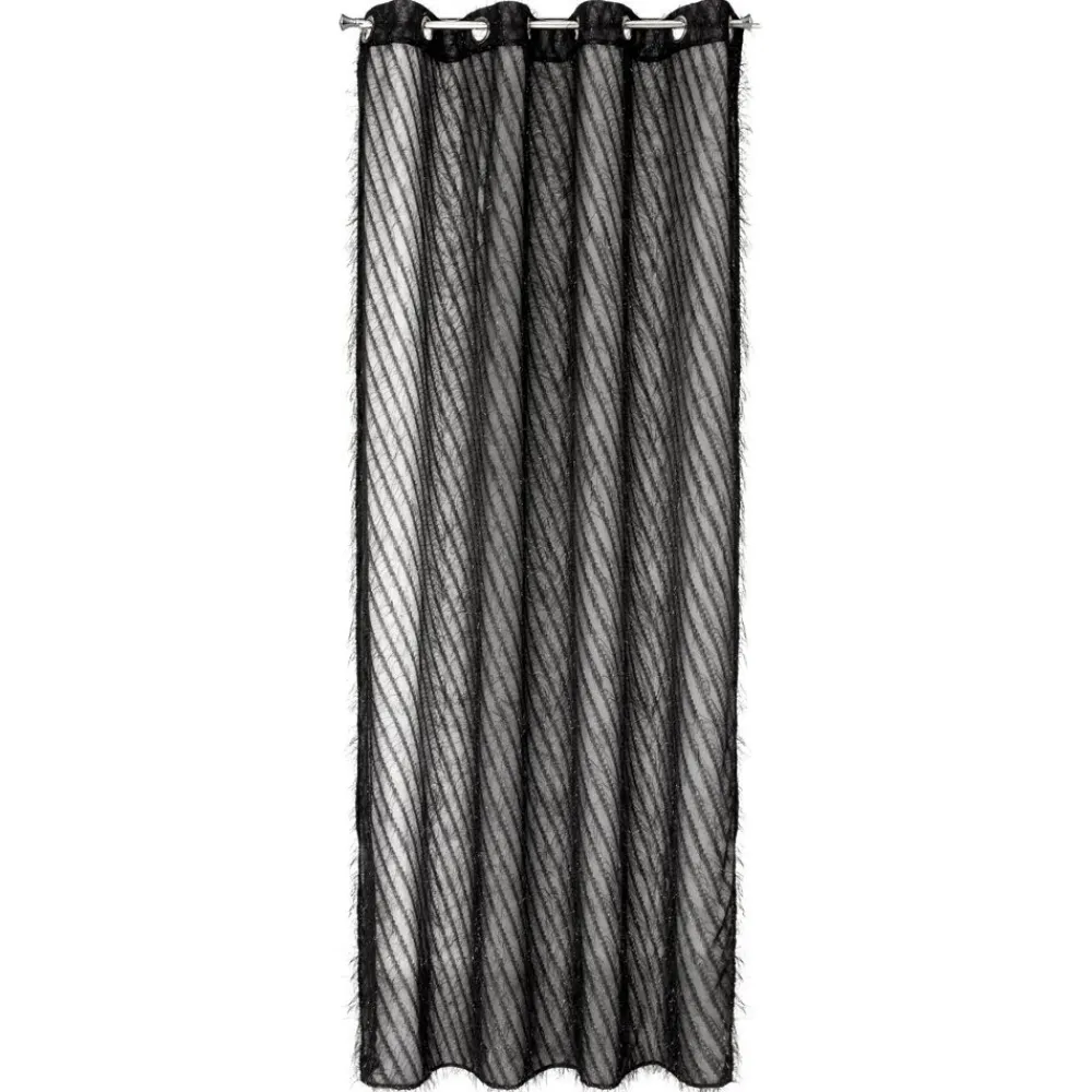 Zasłona LAUREL 140x250 czarna moherowe nici * EUROFIRANY B.B. Choczyńscy Sp.J. Clearance