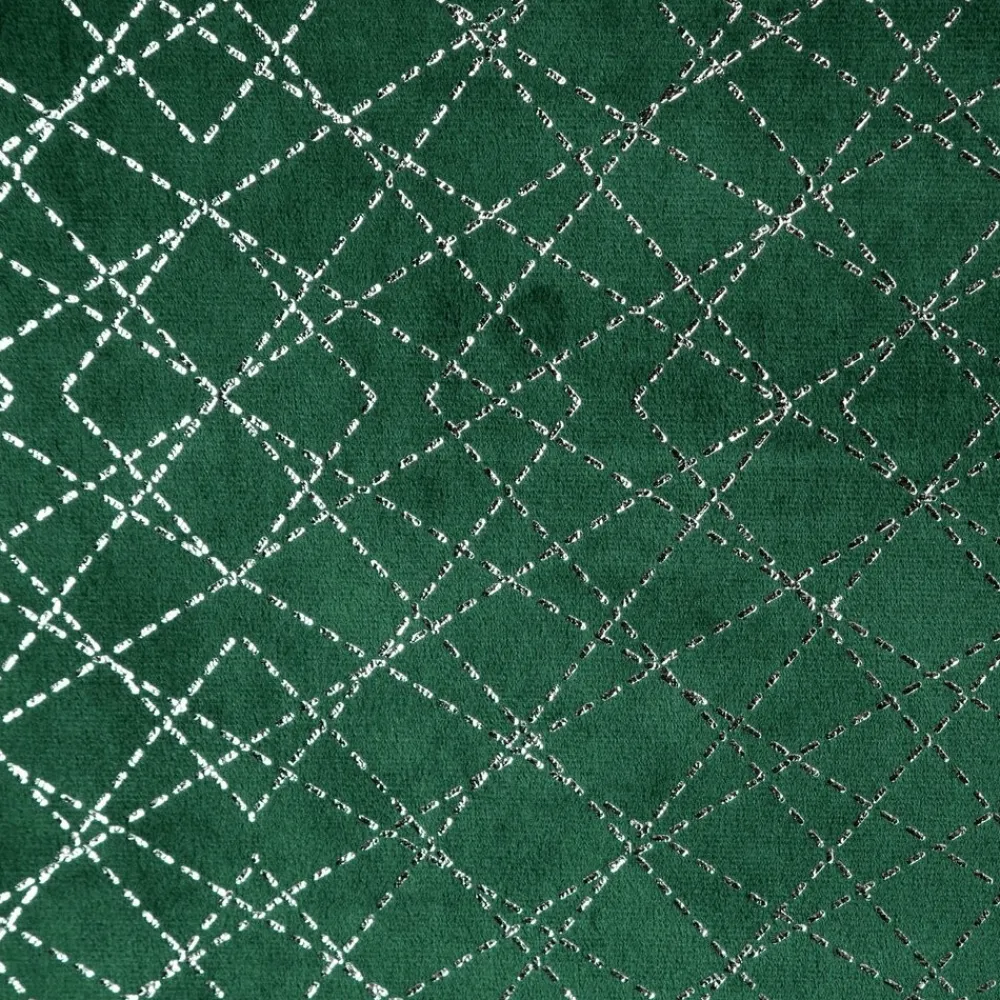 Zasłona MOLY 140x250 zielona srebrny nadruk * EUROFIRANY B.B. Choczyńscy Sp.J. Discount