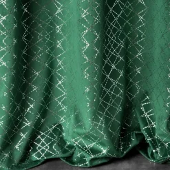 Zasłona MOLY 140x250 zielona srebrny nadruk * EUROFIRANY B.B. Choczyńscy Sp.J. Discount