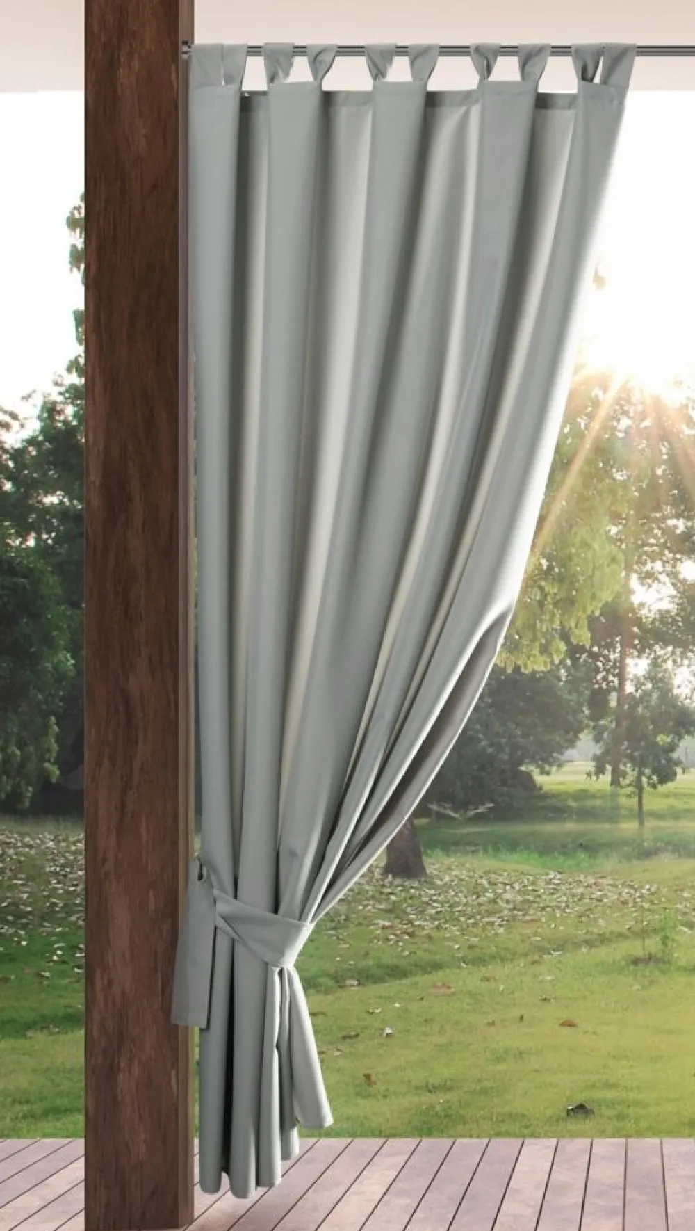 Zasłona ogrodowa 155x260 cm srebrna * EUROFIRANY B.B. Choczyńscy Sp.J. Clearance