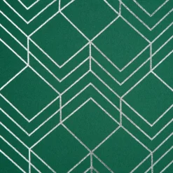 Zasłona POLI 140x250 zielona geometryczna * EUROFIRANY B.B. Choczyńscy Sp.J. Sale