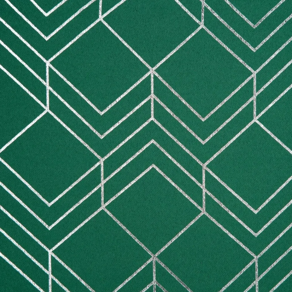 Zasłona POLI 140x250 zielona geometryczna * EUROFIRANY B.B. Choczyńscy Sp.J. Sale