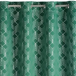 Zasłona POLI 140x250 zielona geometryczna * EUROFIRANY B.B. Choczyńscy Sp.J. Sale