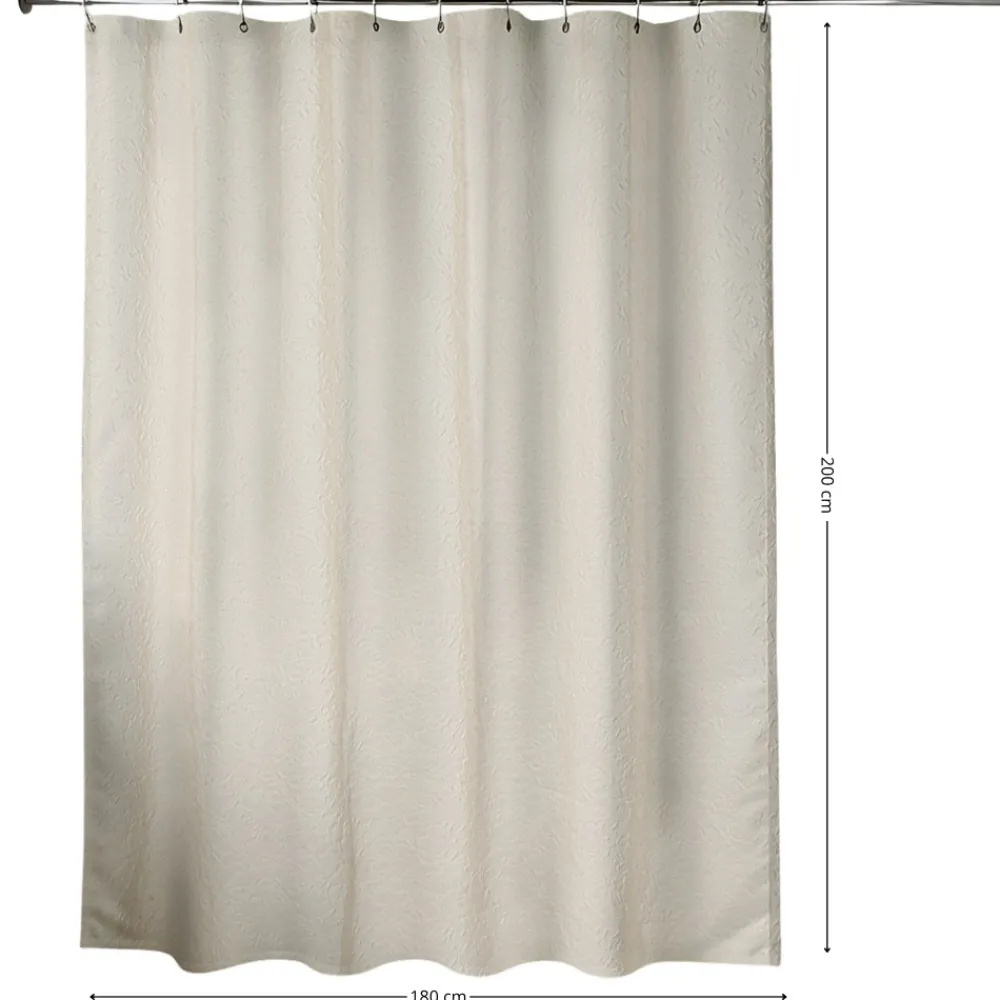 Zasłona prysznicowa BOTANIQUE 180x200 cm 3D efekt roślinny * TENDANCE Hot